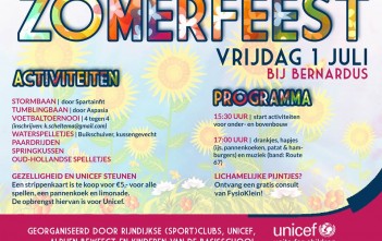 Zomerfeest, 1 juli bij Bernardus